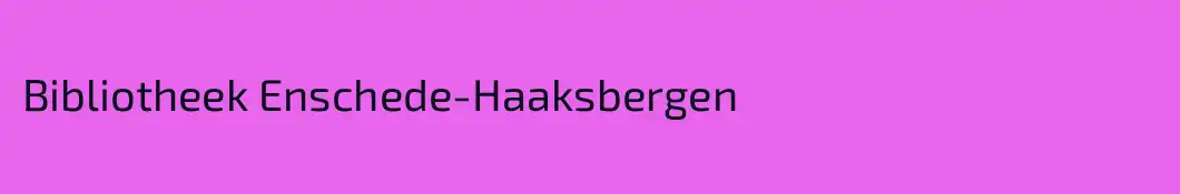 Bibliotheek Enschede-Haaksbergen